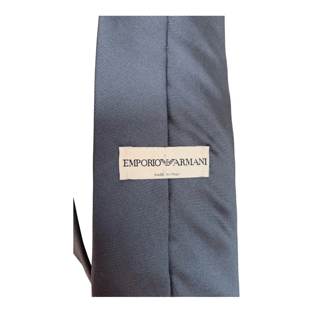 Emporio Armani Authentic Classic Gray Neck Tie 100% Silk